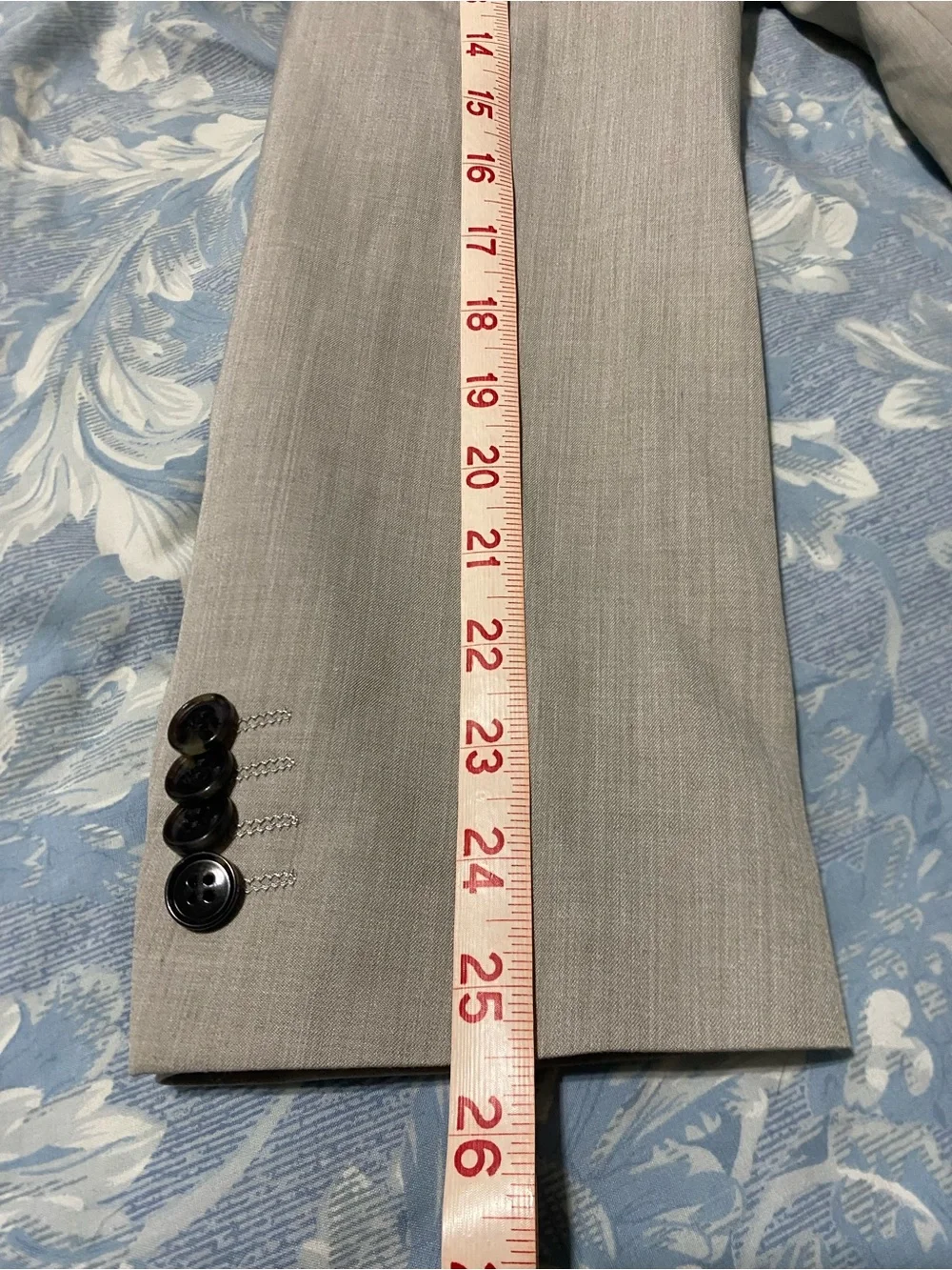 H&M Men's Double-Breasted Beige Blazer